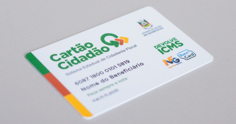 Devolve ICMS Linha Branca: uma das formas de restituição é através do Cartão Cidadão, do governo do Estado / Foto: Governo do RS/Divulgação
