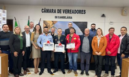 Câmara de Candelária presta homenagem a “heróis” da enchente