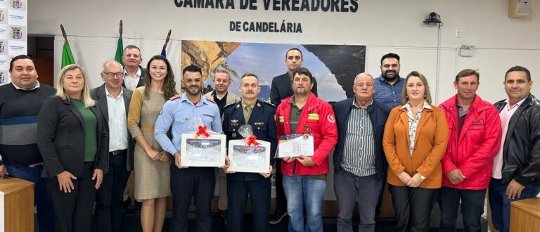 Câmara de Candelária presta homenagem a “heróis” da enchente