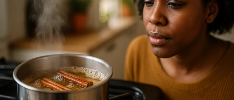 Essa combinação de canela e vinagre elimina o cheiro de fritura da cozinha