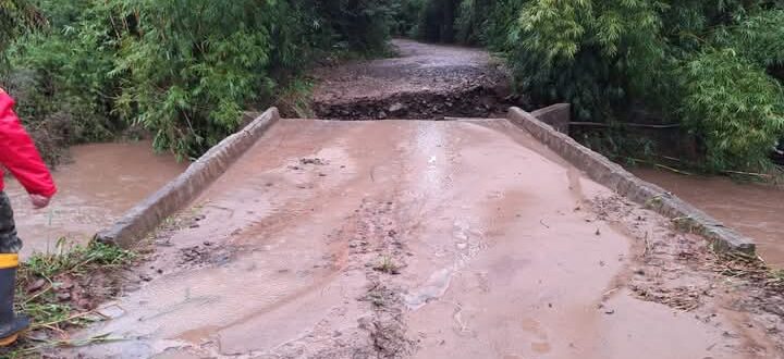 Chuvas danificam cabeceiras e duas pontes são interditadas em Candelária