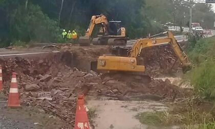RSC-287 tem bloqueio entre Paraíso do Sul e Novo Cabrais