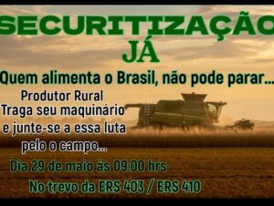 Produtores rurais prometem paralisar rodovias