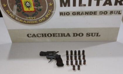 Brigada Militar recolheu duas armas nesta semana em Cachoeira