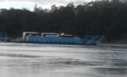 Rio Jacuí avança e balsa da Moron suspende travessia