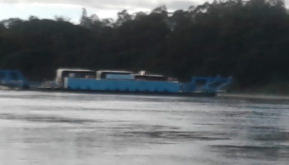Rio Jacuí avança e balsa da Moron suspende travessia