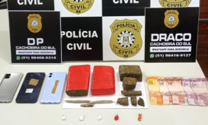 Polícia prende mulheres por tráfico em Cachoeira