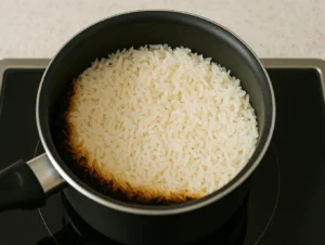 Truque com papel toalha evita arroz queimado e ainda deixa mais soltinho