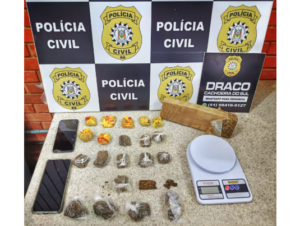 Polícia prende suspeito com quase 1 kg de maconha em Cachoeira