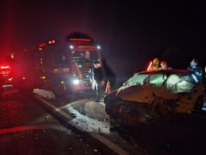 URGENTE: Acidente deixa um morto e três feridos na BR-153