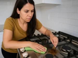 Como tirar mancha de gordura do fogão com 1 sachê de chá